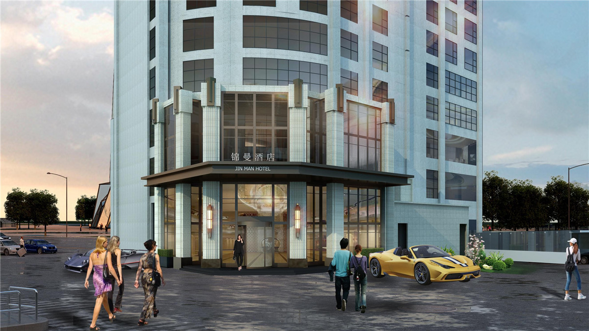 驻马店锦曼商务酒店装建设计案例成效图