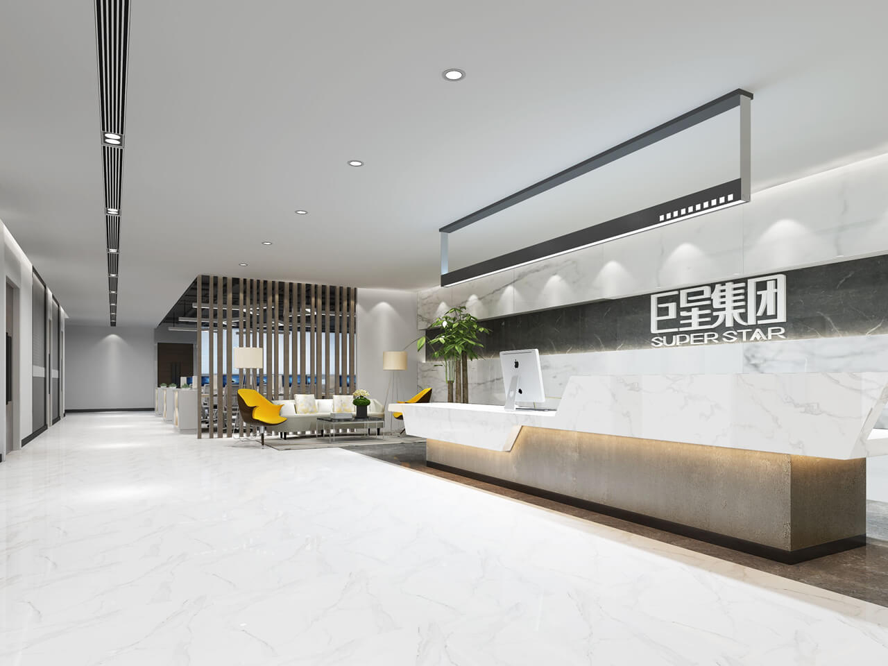 郑州巨星集团办公室装建公司设计案例