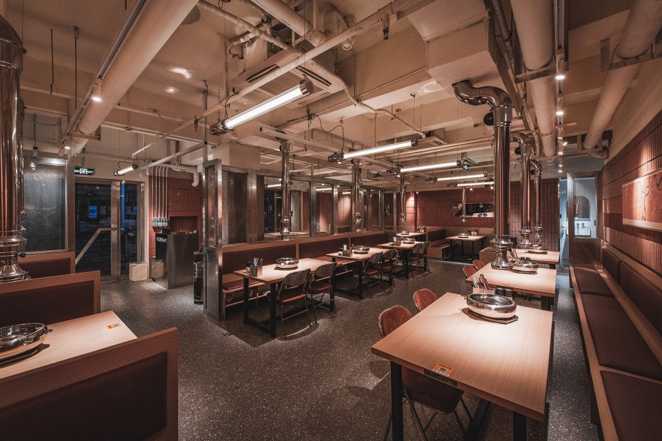郑州复古工业风烤肉店装建设计案例
