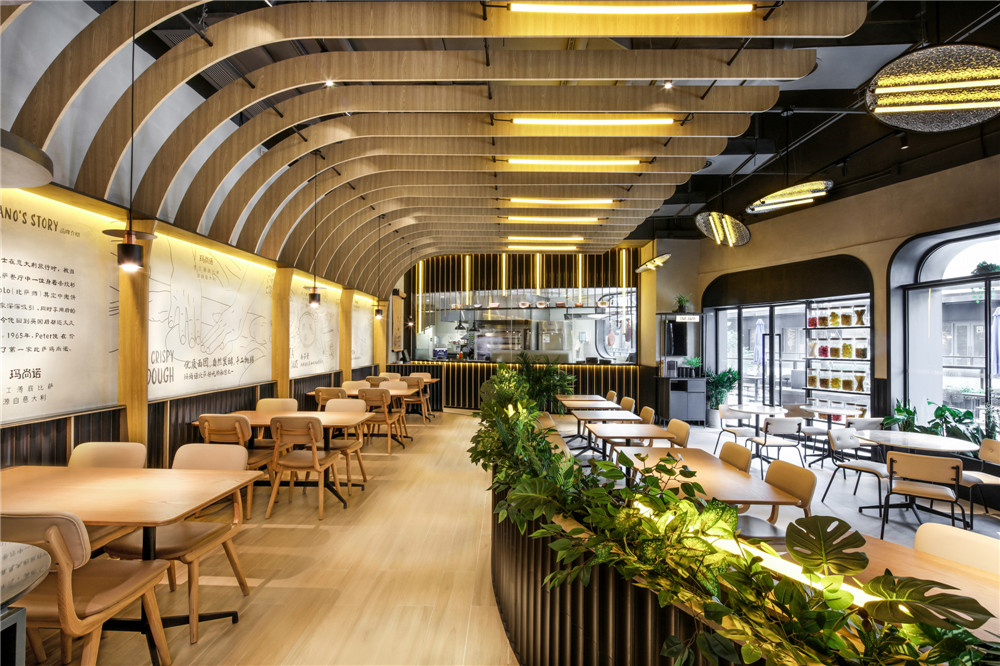郑州披萨店装建公司-玛尚诺披萨店装建实景图