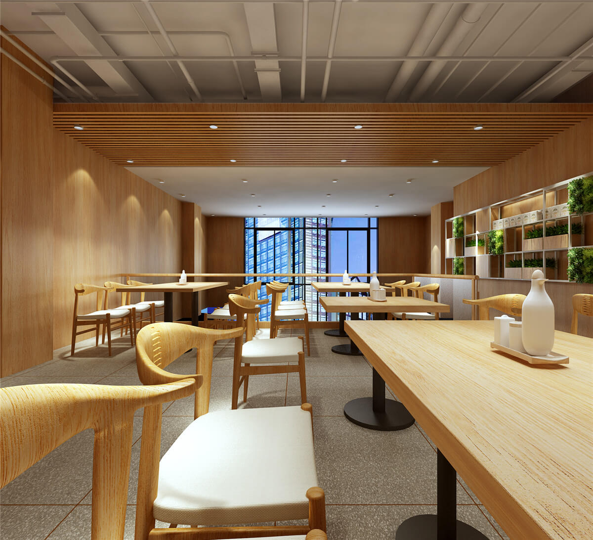 郑州焦耳中式快餐连锁万达店设计公司装建案例