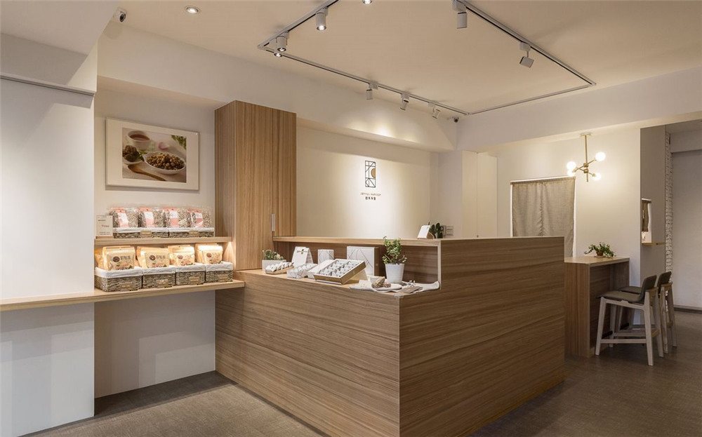 郑州拾禾米香手工零食店装建公司设计案例