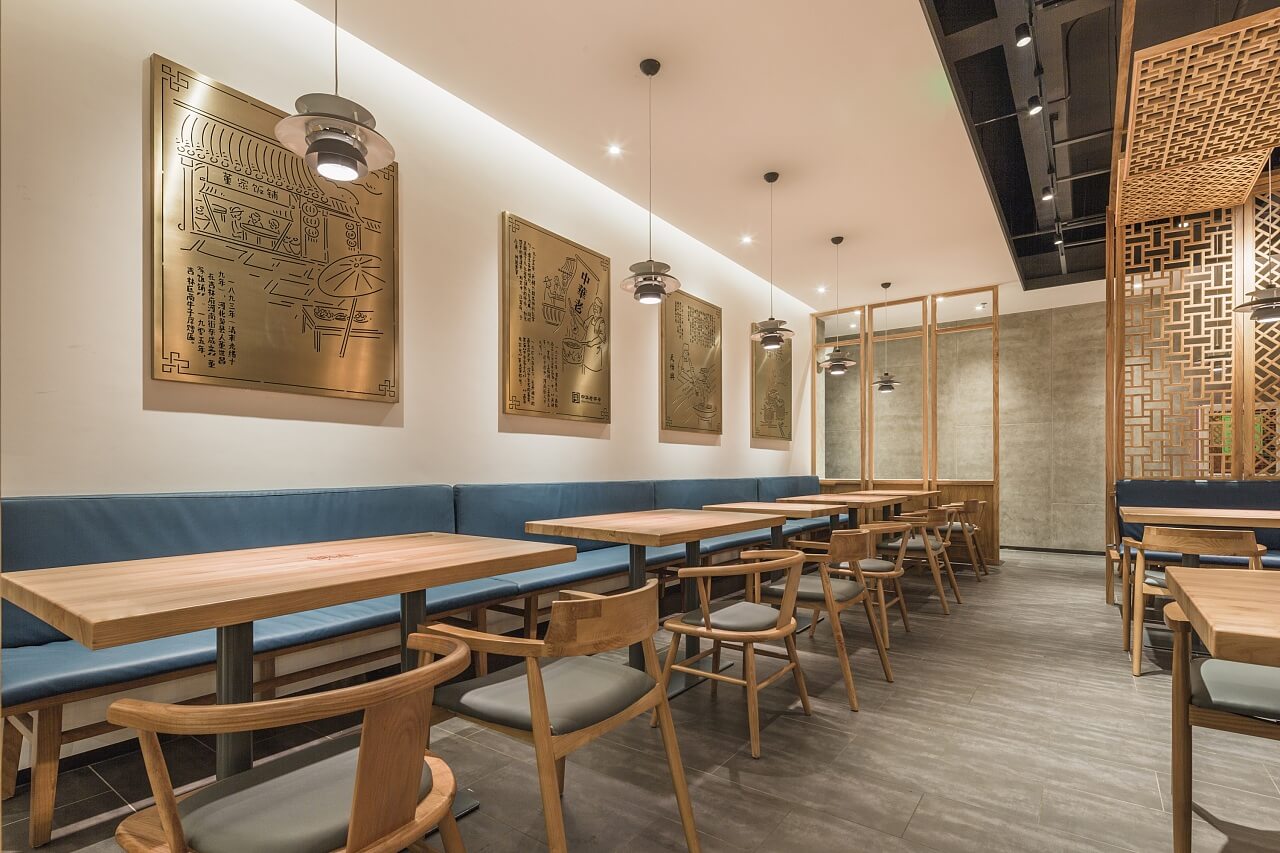 郑州天怡兴手工饺子店装建公司设计案例