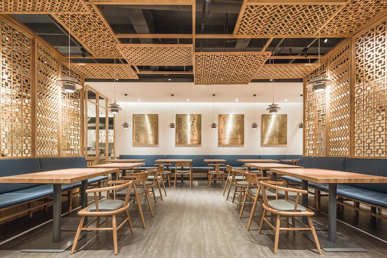 郑州天怡兴手工饺子店装建公司设计案例