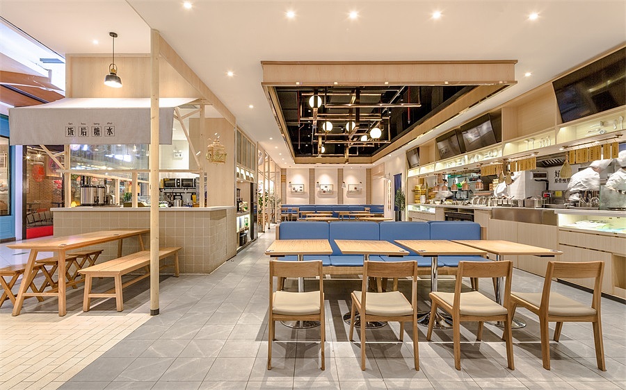 郑州牛腩饭餐饮店装建公司设计案例
