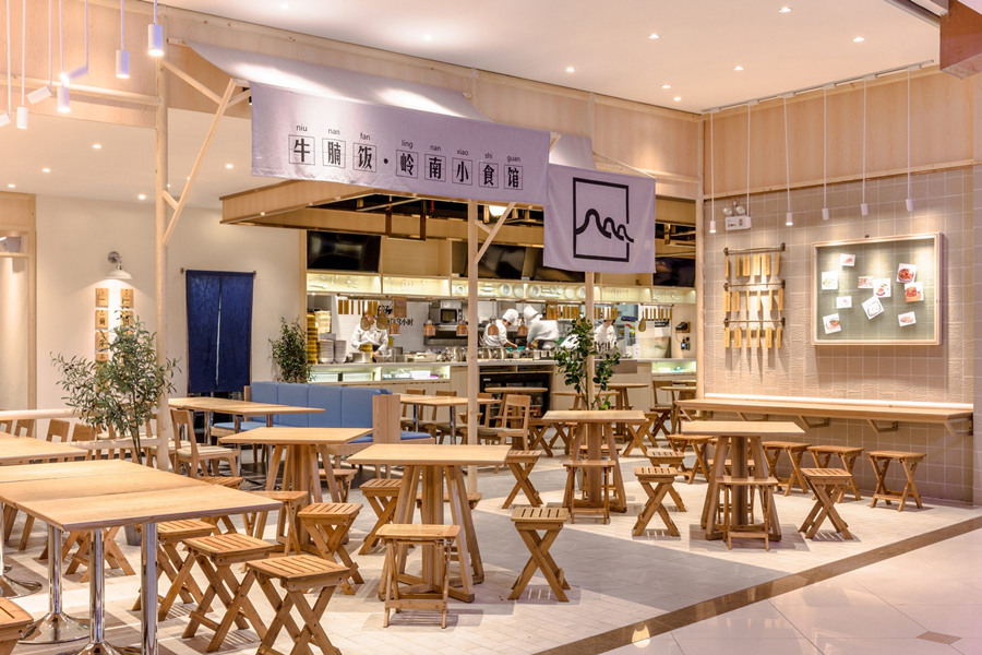 郑州牛腩饭餐饮店装建公司设计案例