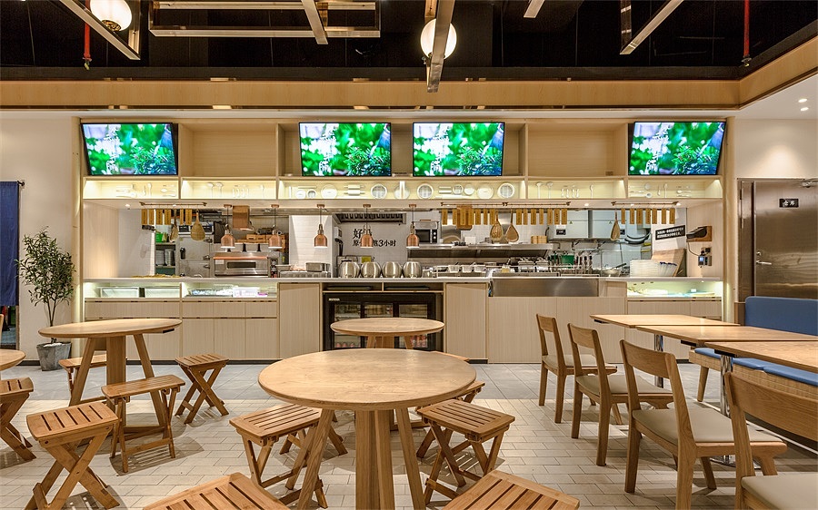 郑州牛腩饭餐饮店装建公司设计案例