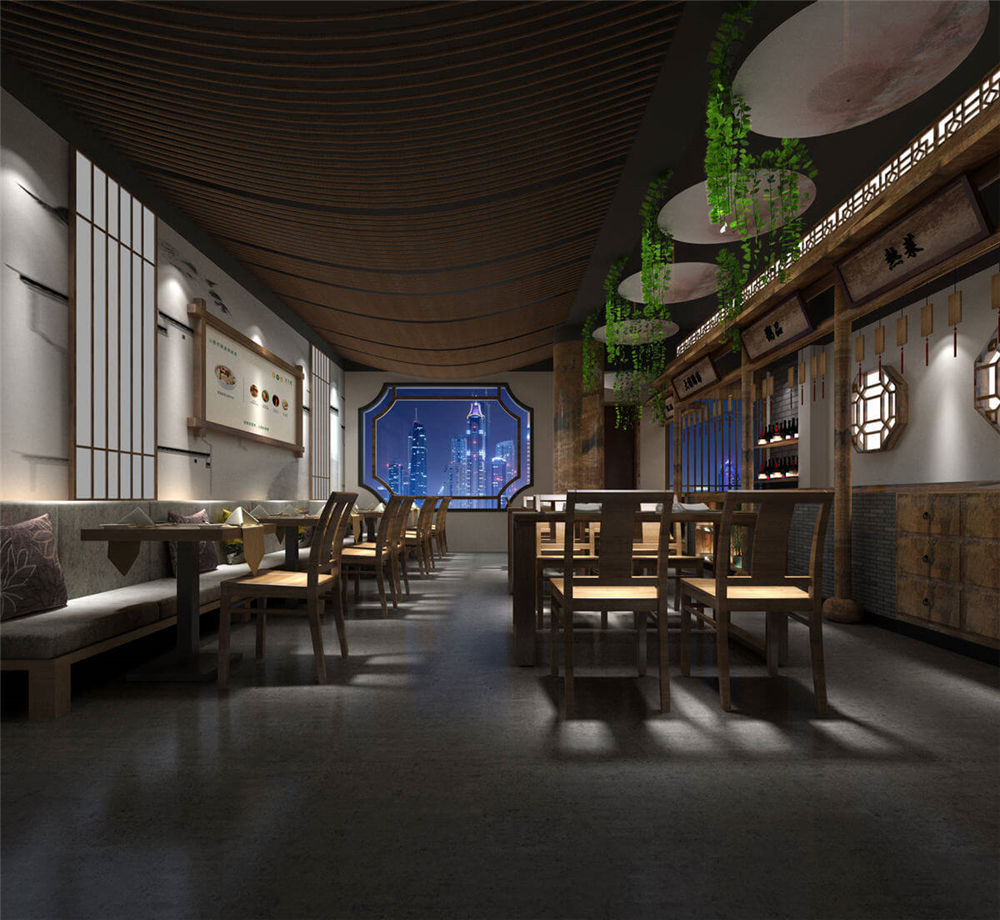 郑州兖州夫子鸡餐饮店装建公司设计案例