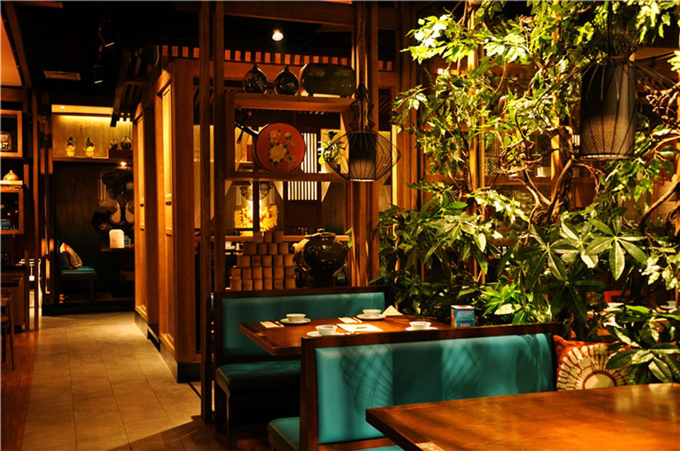 郑州Green Tea茶餐厅装建公司设计案例
