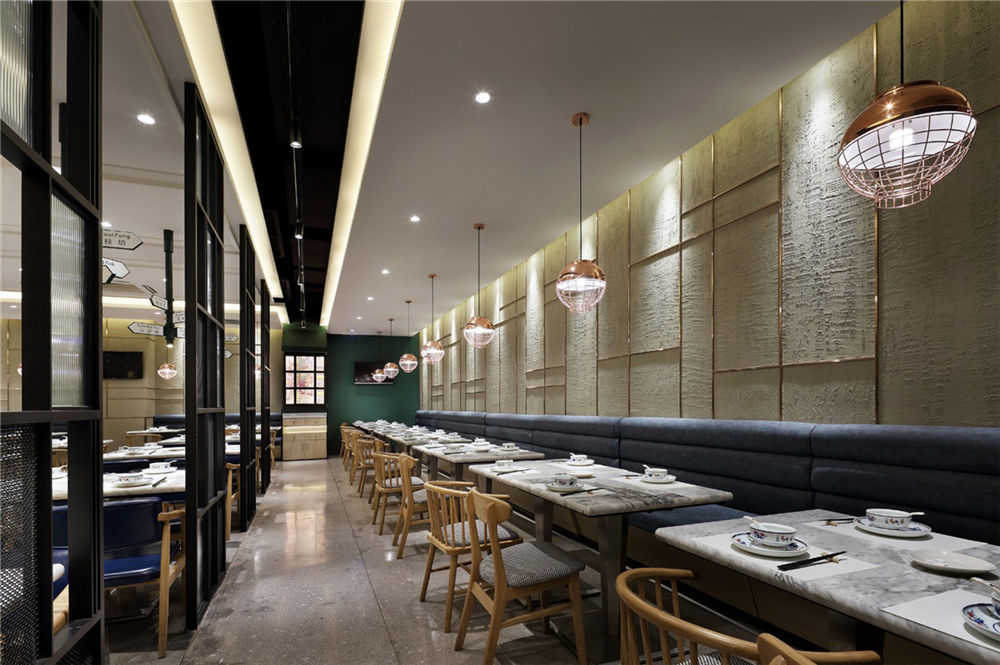 郑州表叔茶餐厅门面装建公司设计案例