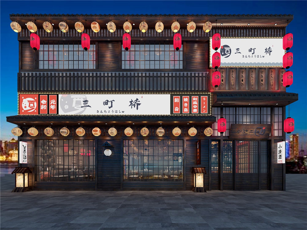 新乡三町桥日料店装建公司设计案例