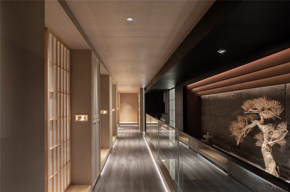郑州隐竹日式操持餐厅装建公司设计案例