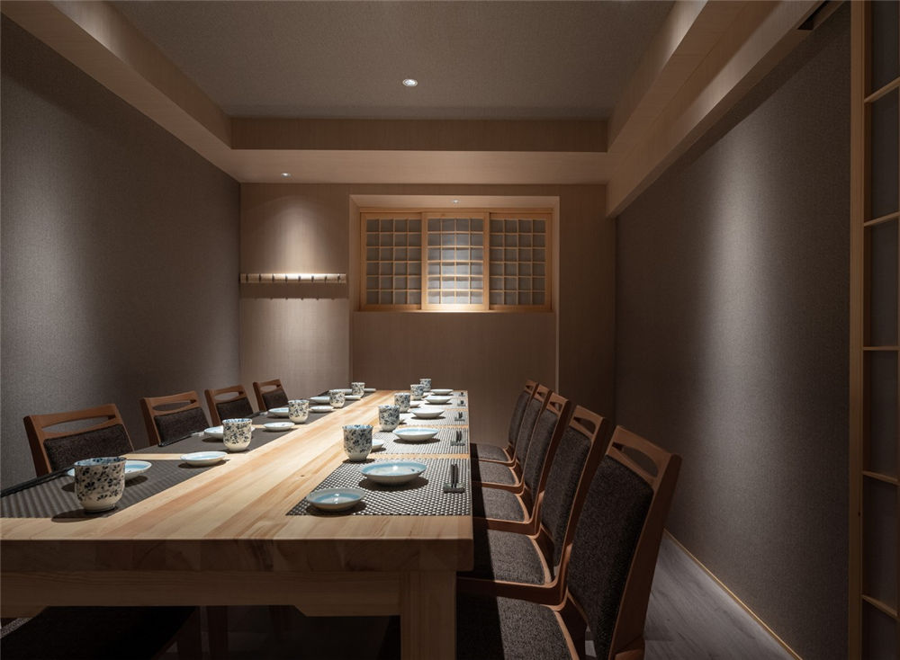 郑州隐竹日式操持餐厅装建公司设计案例