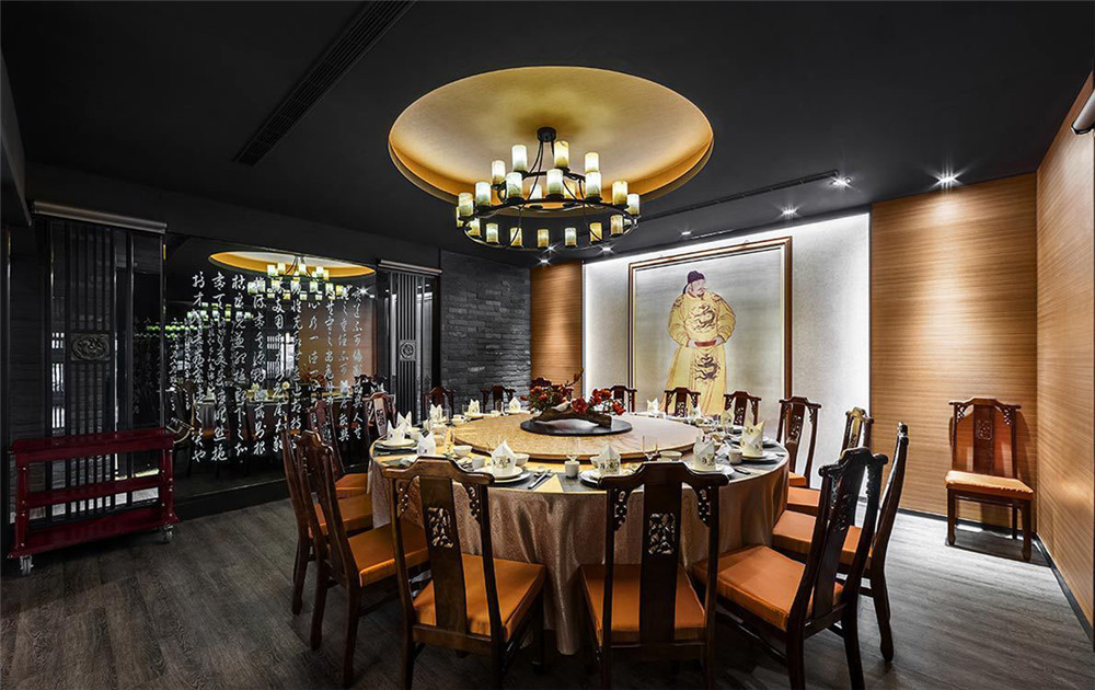 郑州蒋府宴中餐厅装建公司设计案例