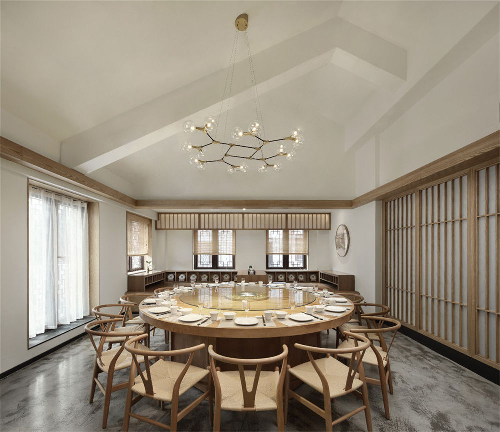 郑州禅意中餐厅装建公司设计案例