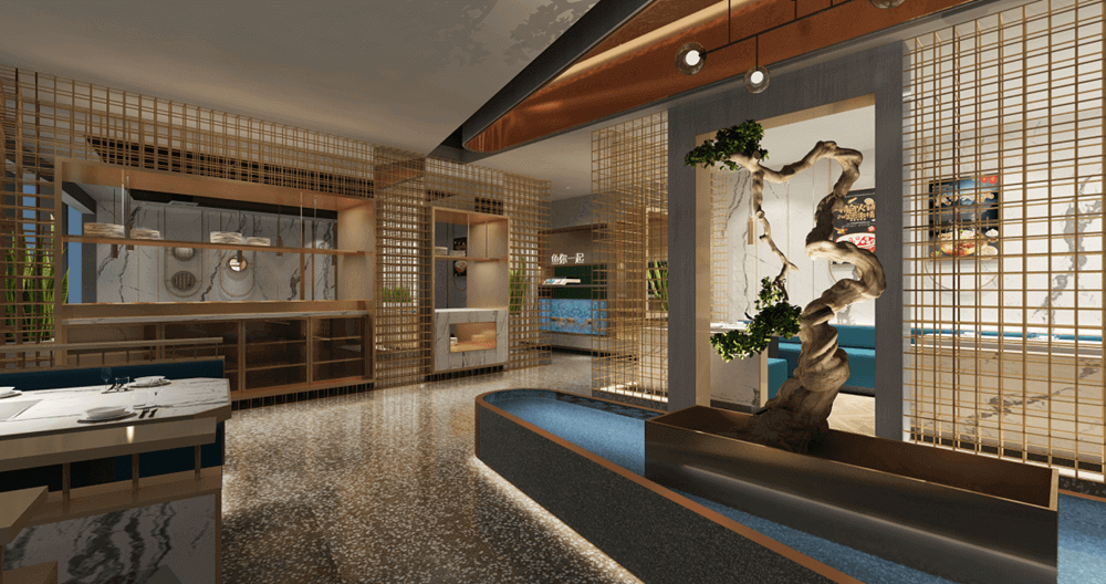 郑州川路馆禅意中餐厅装建公司设计案例