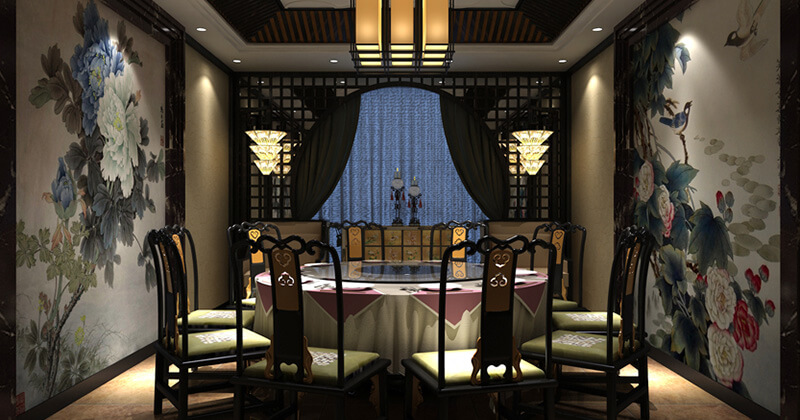 郑州齐王府中餐厅装建公司设计案例