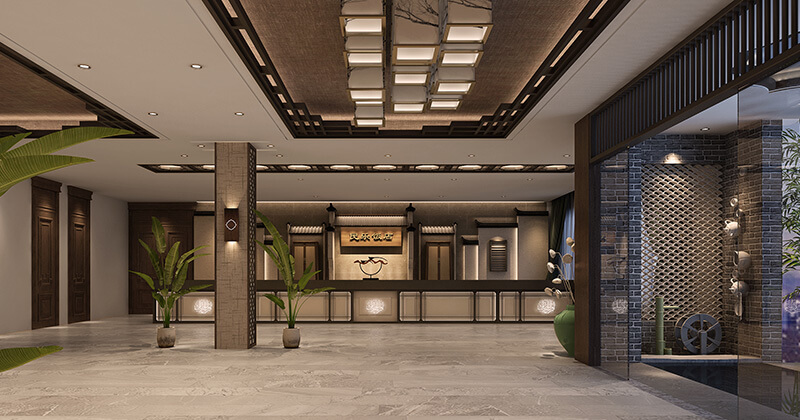 郑州民乐饭店装建公司设计案例