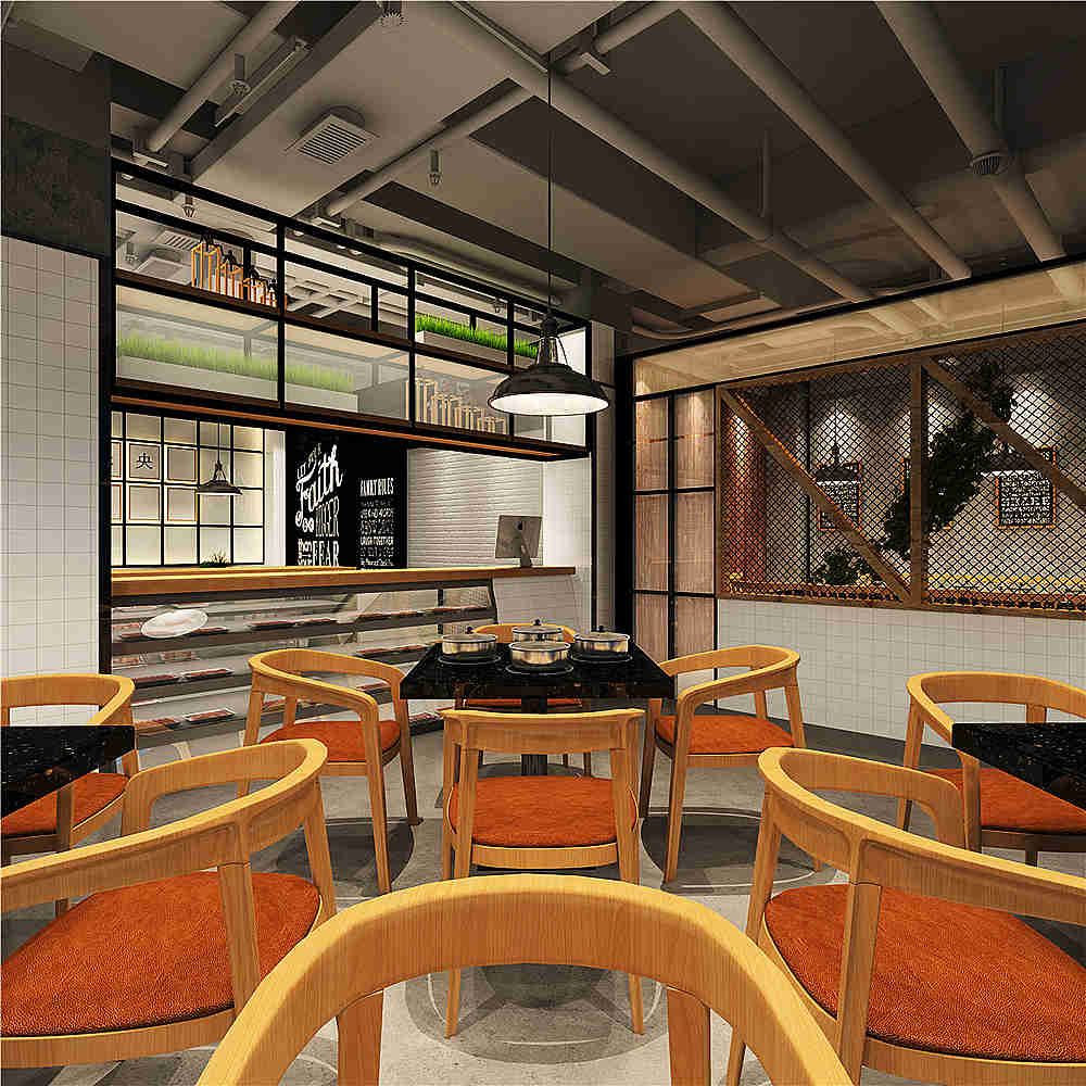 开封海未央精品幼火锅店设计公司装建案例