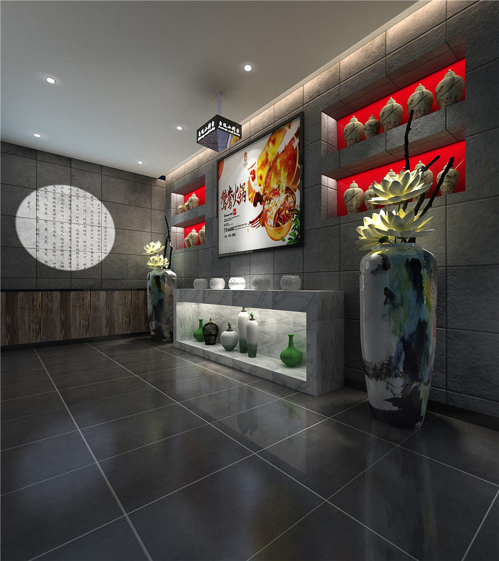开封海陆红火锅店装建公司设计案例