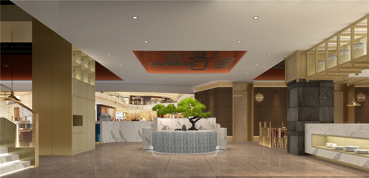 郑州一捞一世界火锅店装建公司设计案例