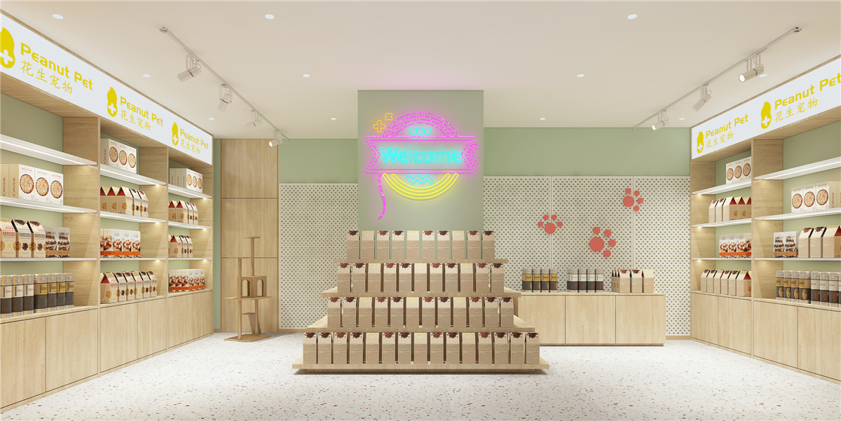 郑州花生宠物4S店贸易中心店装建公司设计案例