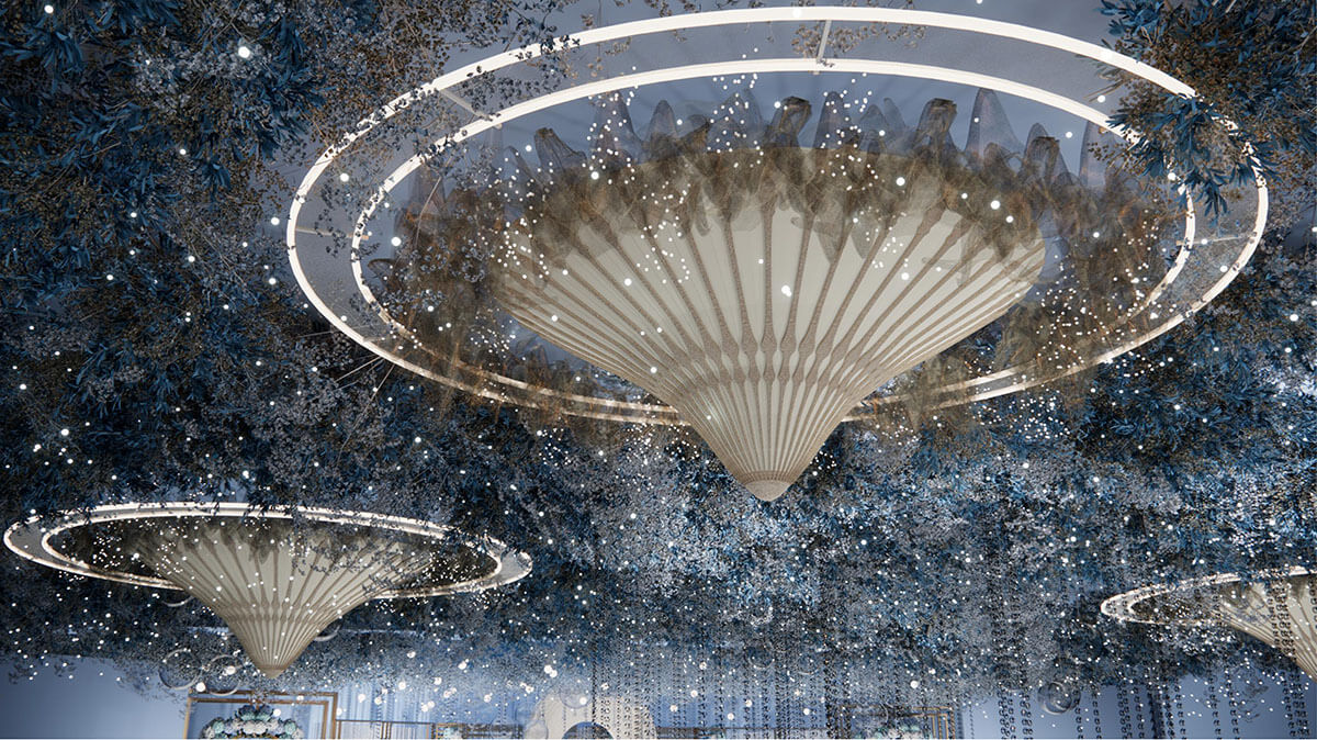 新乡婚宴酒店设计-温范星空主题宴会厅装建设计规划