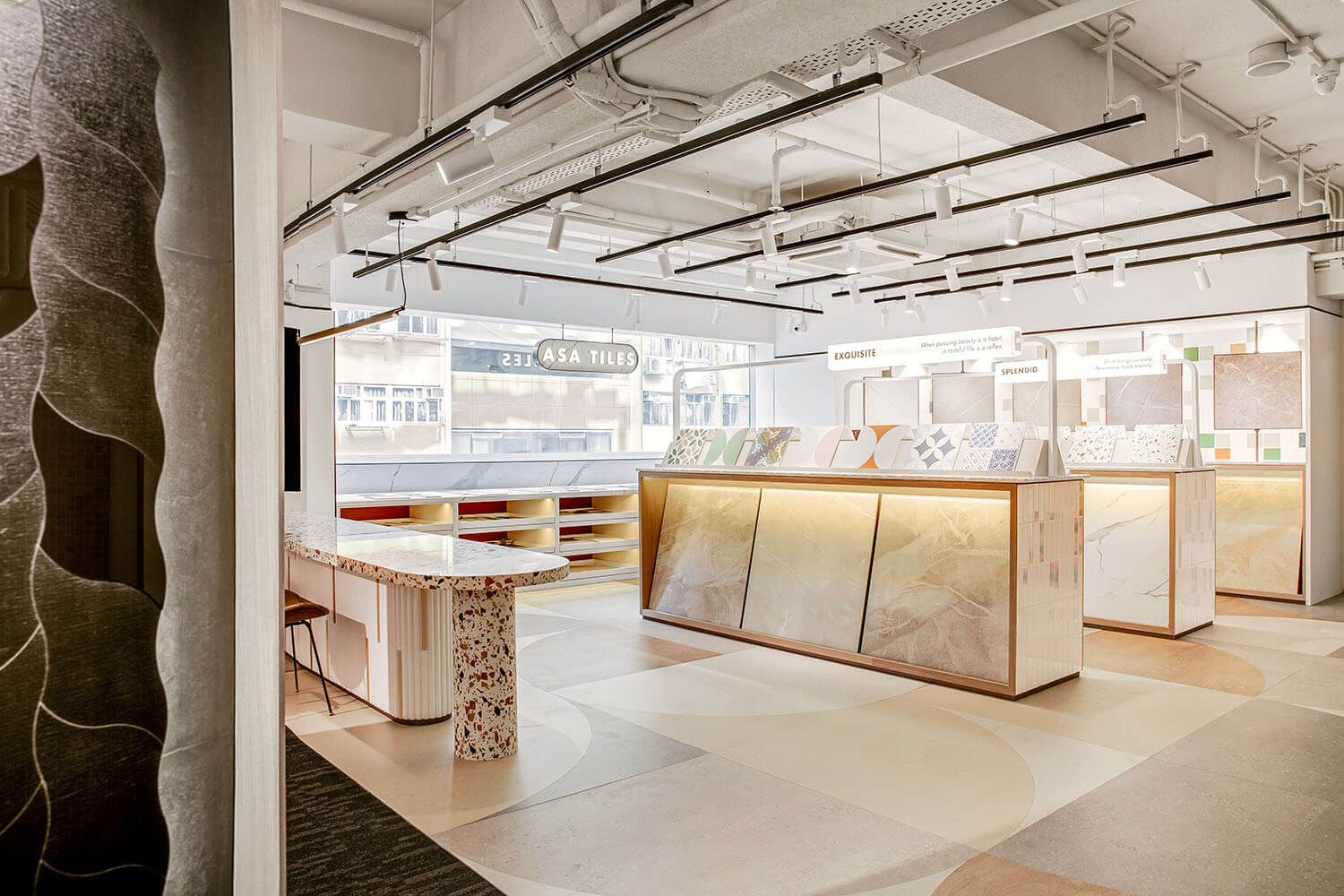 郑州企业展厅设计案例-ASA瓷砖展厅装建设计(图1)