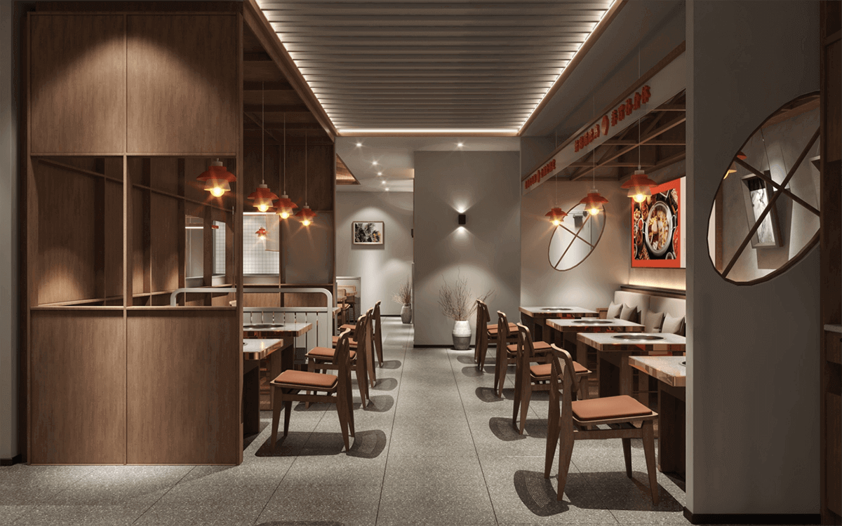 许昌好彩猪肚鸡火锅店设计公司装建案例