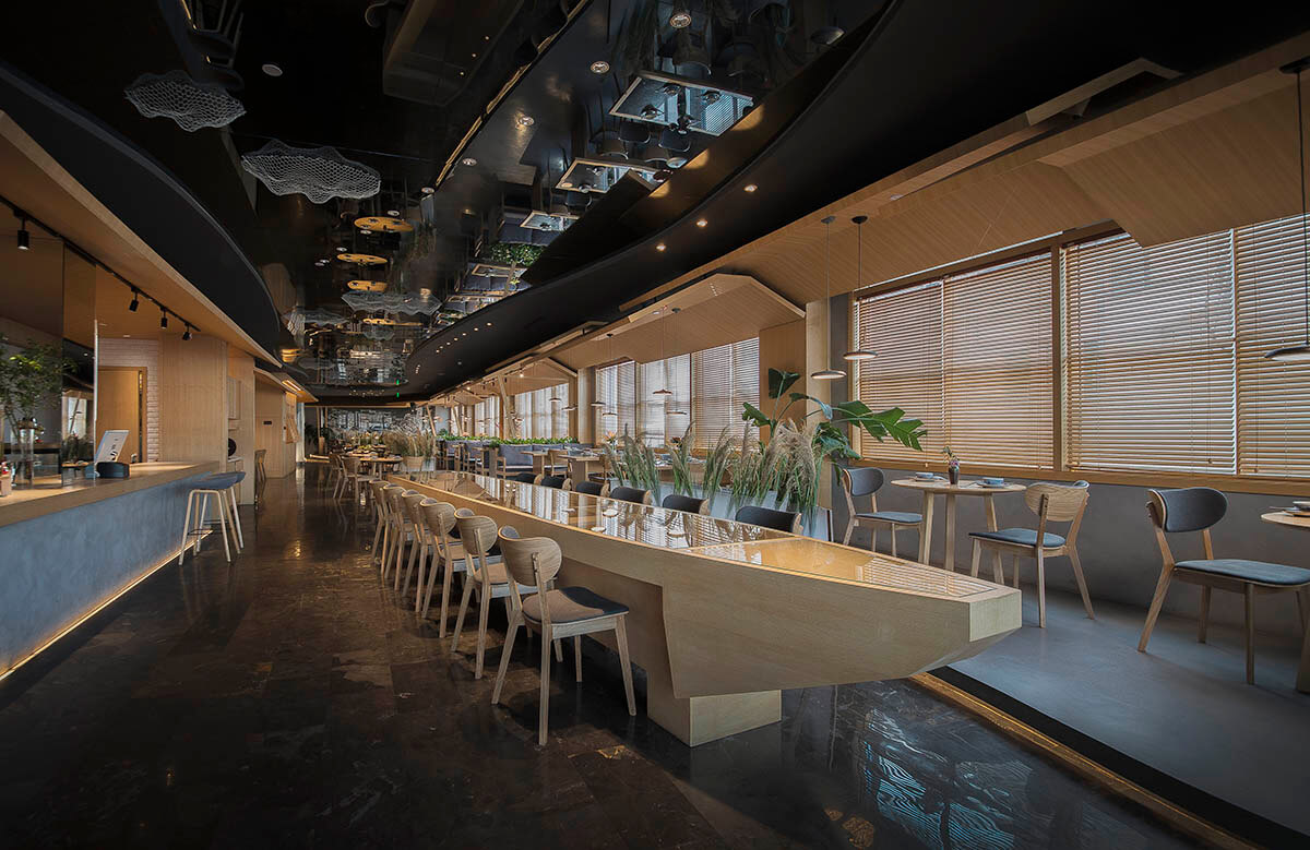 船岸主题餐厅装建—湖南菜特色餐厅设计案例(图1)