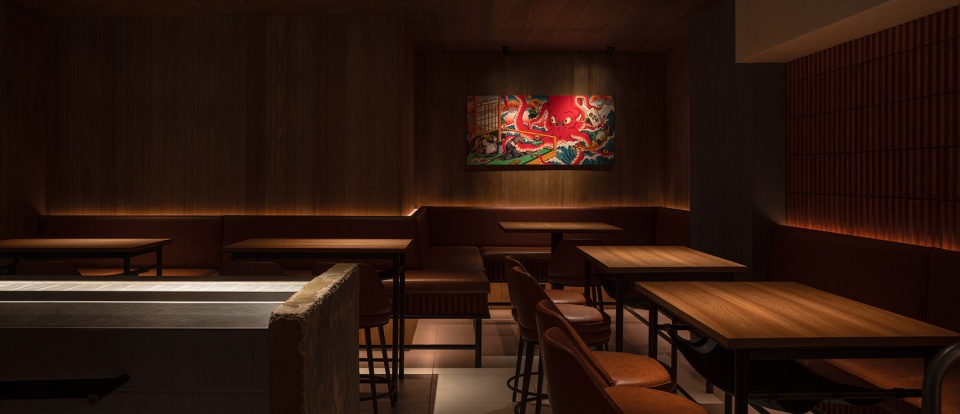 郑州居酒店装建公司摩登烧gè鸟居酒屋设计案例(图7) 郑州居酒店装建公司摩登烧gè鸟居酒屋设计案例(图7)