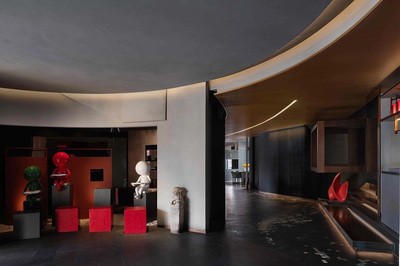 现代中西结合拾久烤鸭蓝港店装建案例分享(图5) 5.jpg