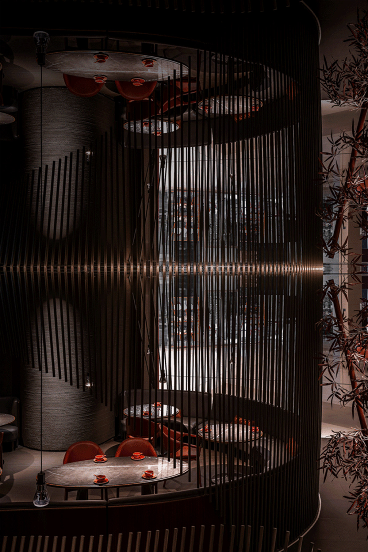 郑州餐饮设计推荐湘爱新式湖南菜餐厅装建设计(图4) 郑州餐饮设计推荐湘爱新式湖南菜餐厅装建设计(图4)