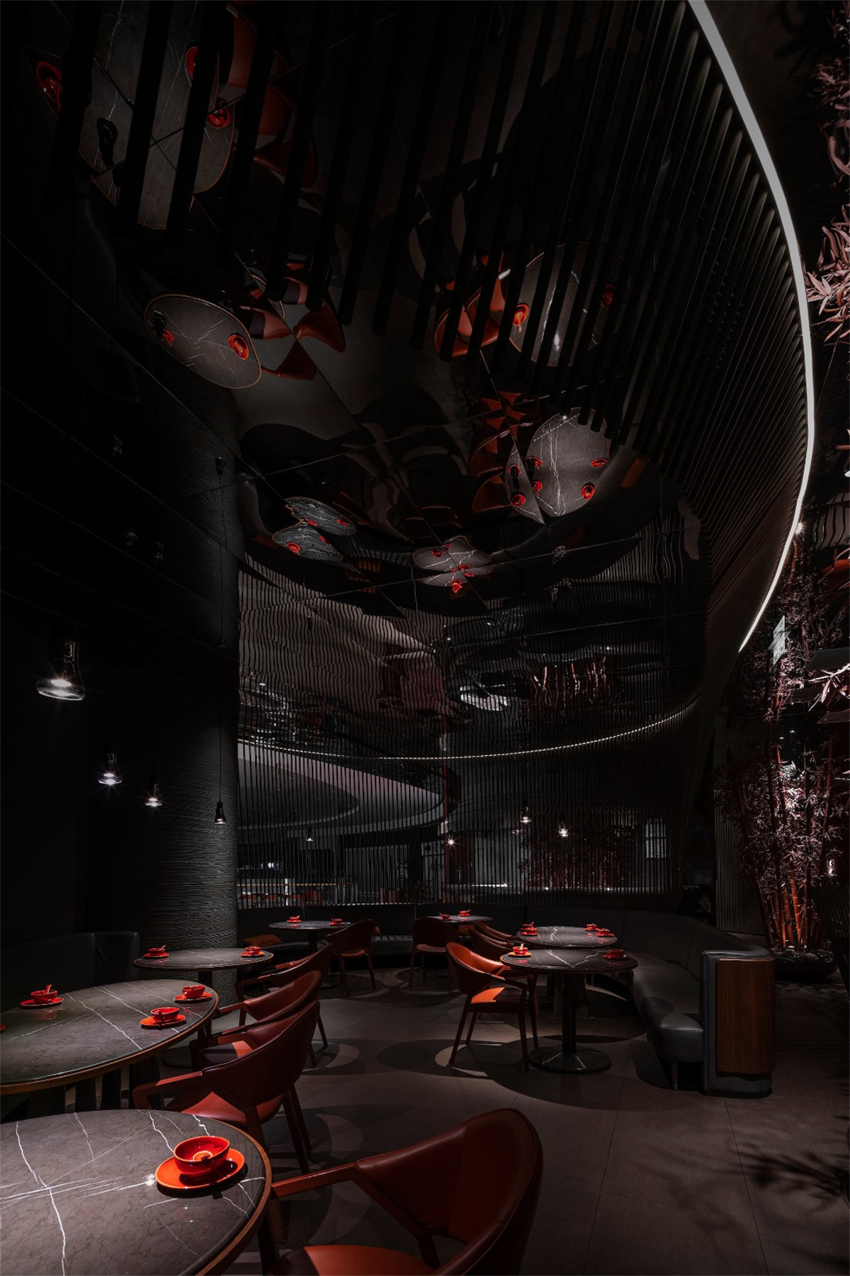 郑州餐饮设计推荐湘爱新式湖南菜餐厅装建设计(图7) 郑州餐饮设计推荐湘爱新式湖南菜餐厅装建设计(图7)