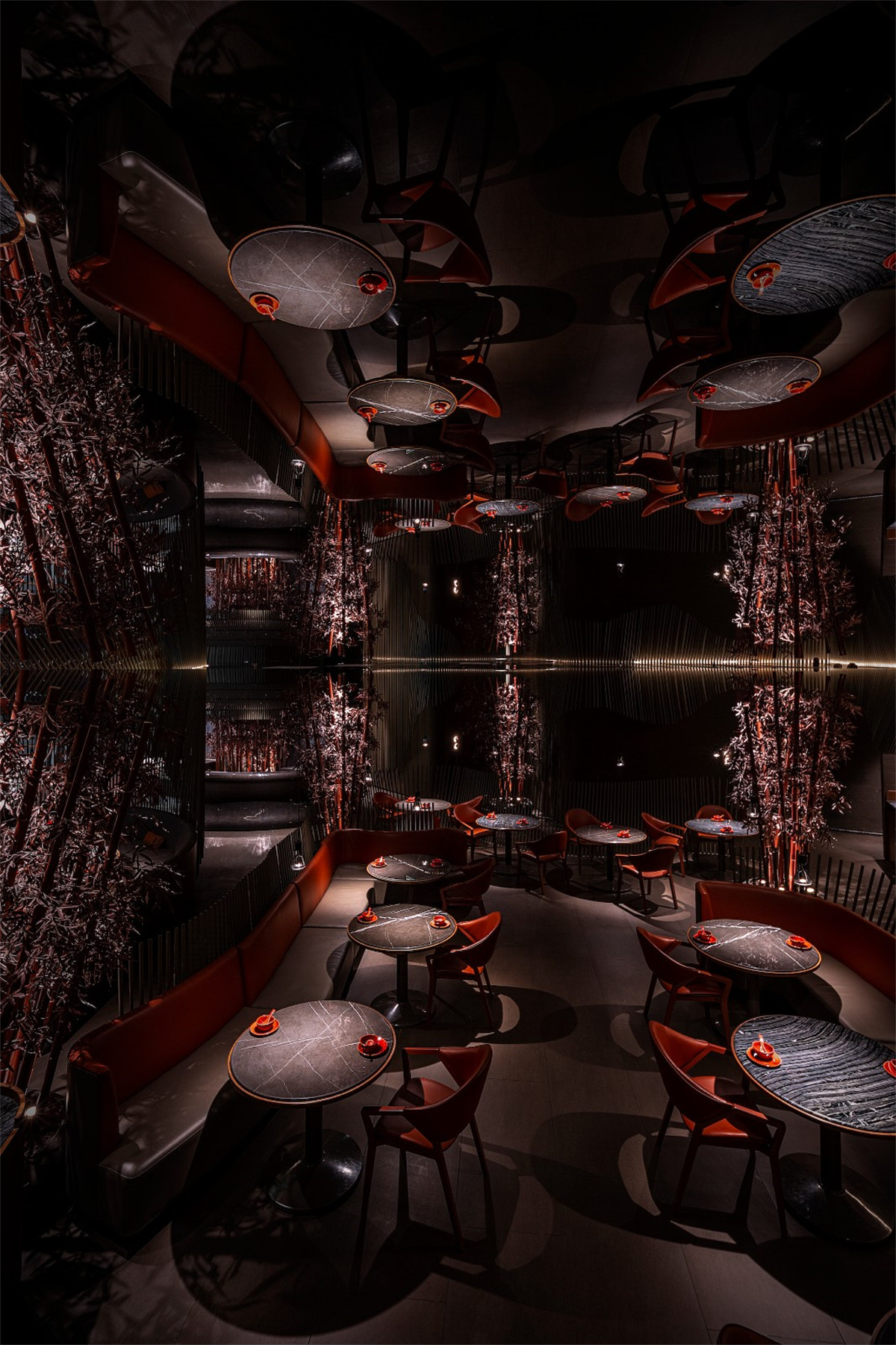 郑州餐饮设计推荐湘爱新式湖南菜餐厅装建设计(图9) 郑州餐饮设计推荐湘爱新式湖南菜餐厅装建设计(图9)