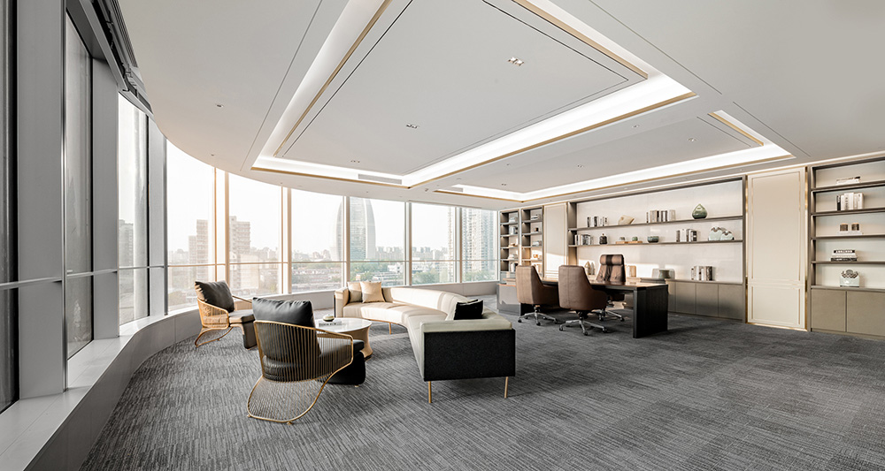 2000平现代大气的正大侨商地产公司办公室装建(图10)