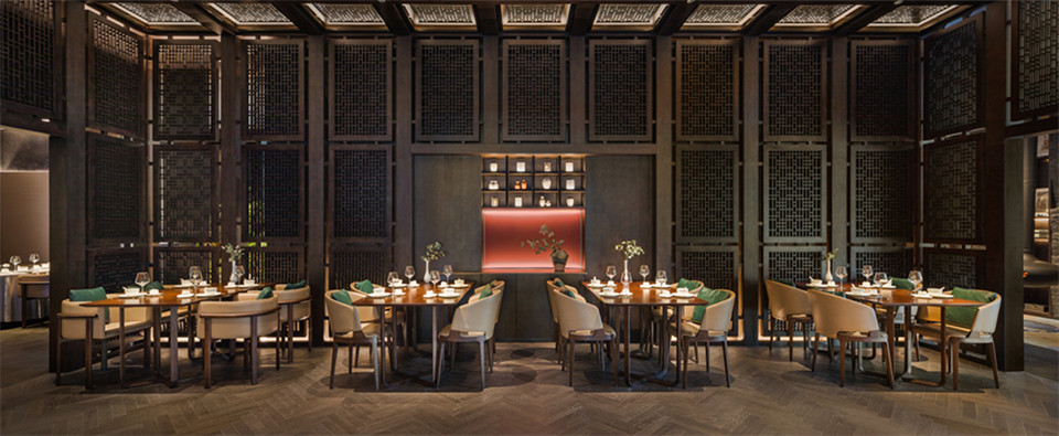 郑州餐厅设计推荐山居荣府杭助菜中餐厅设计(图4) 郑州餐厅设计推荐山居荣府杭助菜中餐厅设计(图4)