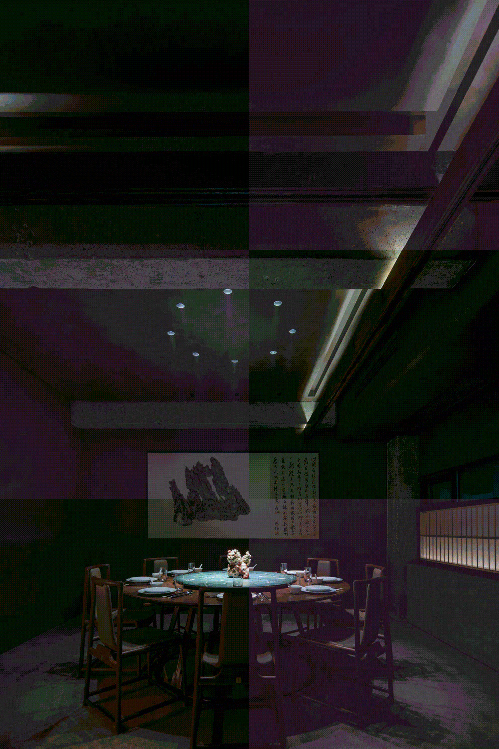 郑州中餐厅装建推荐江上隐东方美学中餐厅设计(图8) 郑州中餐厅装建推荐江上隐东方美学中餐厅设计(图8)