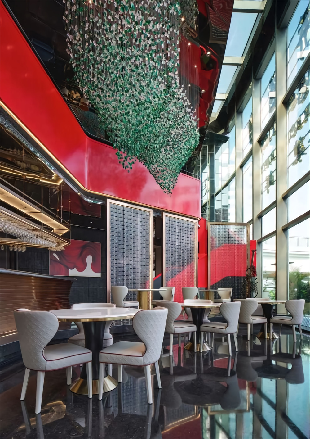 郑州餐饮装建公司推荐高端粤菜海鲜餐厅设计(图4) 郑州餐饮装建公司推荐高端粤菜海鲜餐厅设计(图4)