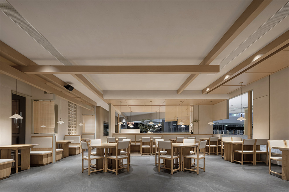 极简禅意风妈妈菜餐厅装建设计规划(图3) 极简禅意风妈妈菜餐厅装建设计规划(图3)