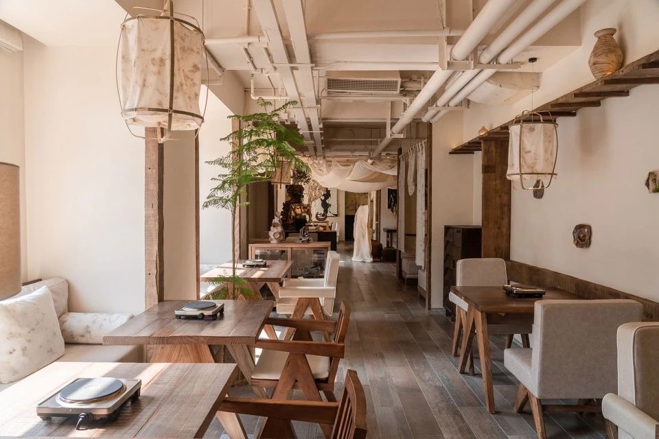 诧寂风与烟火气  诧与火特色餐厅装建设计案例(图4)