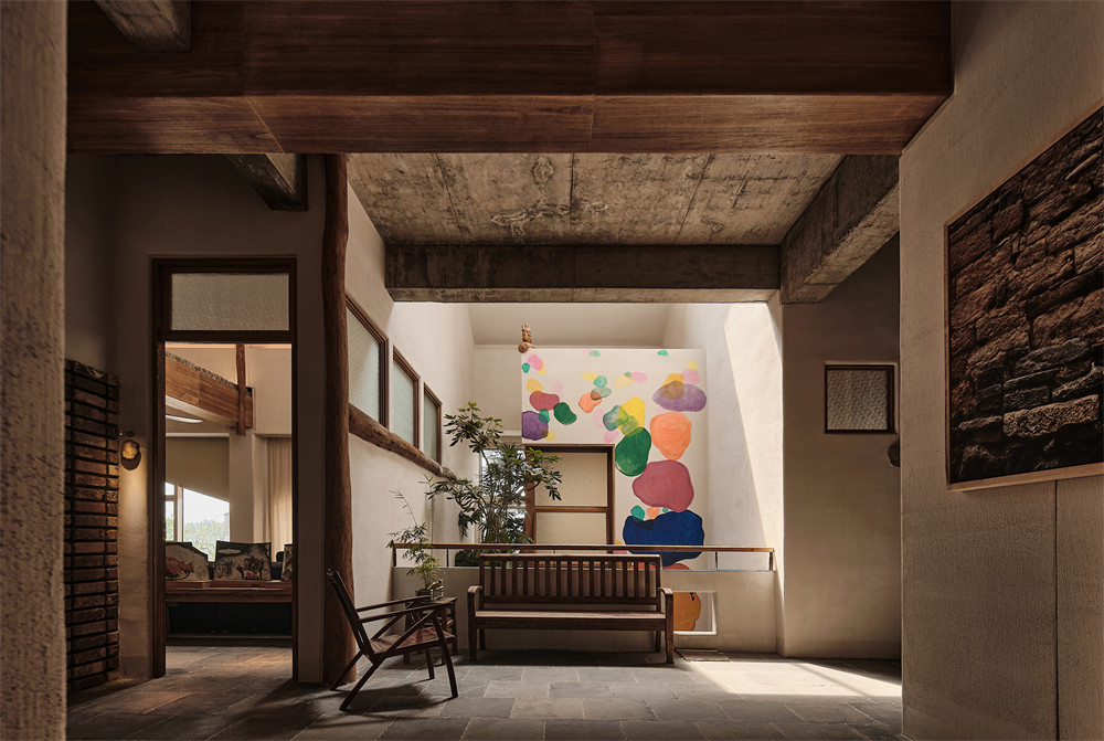 郑州BB贝博大分享花迹·山野地路农家菜餐厅装建设计(图9)