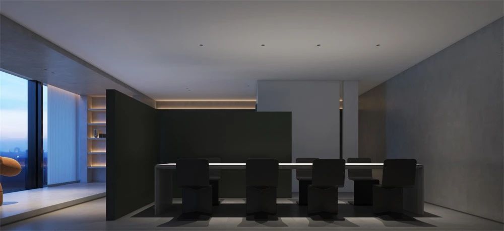 极简禅意茶馆兼办公室装建设计案例(图9)