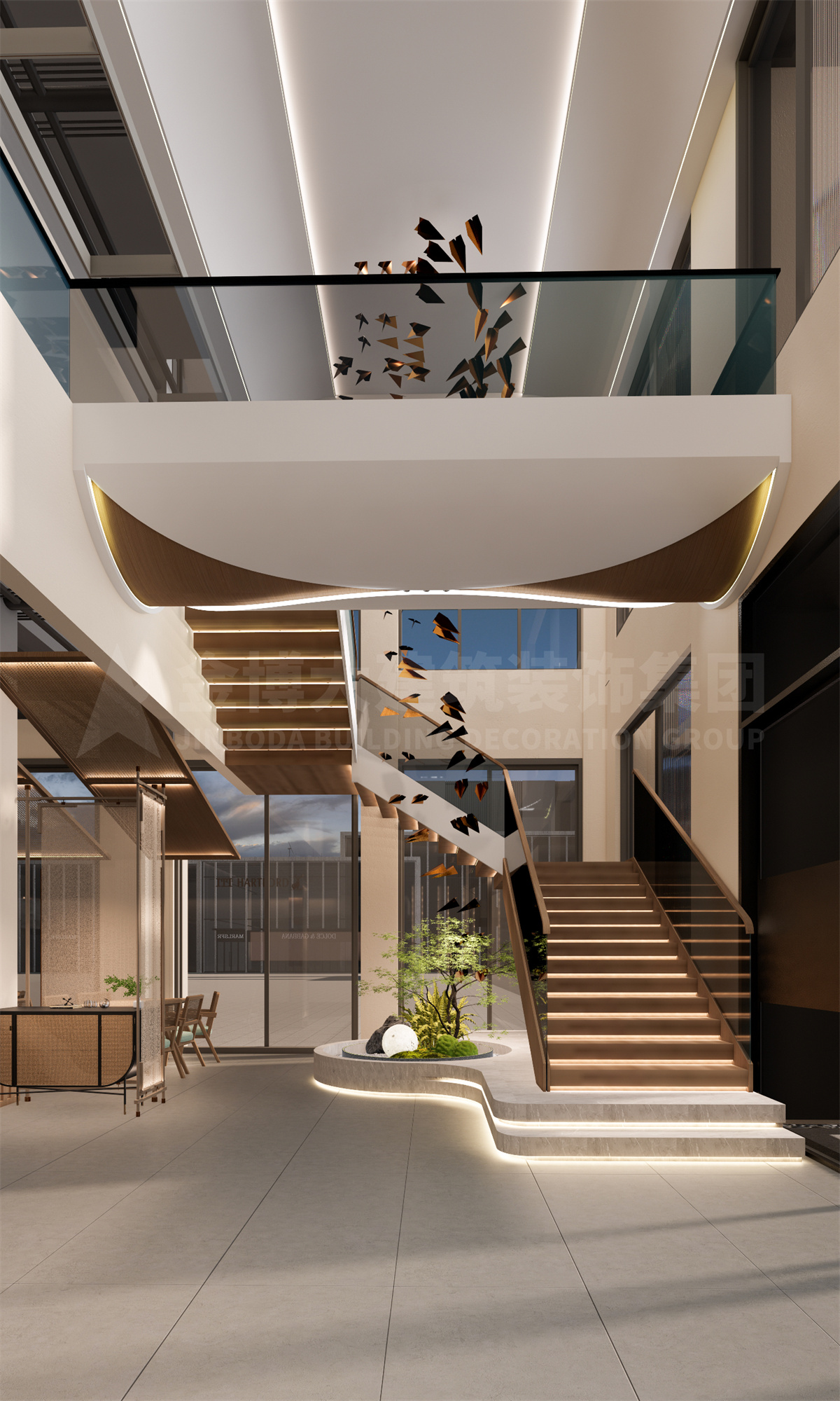 七和惠粤浙菜融合中餐厅装建设计案例