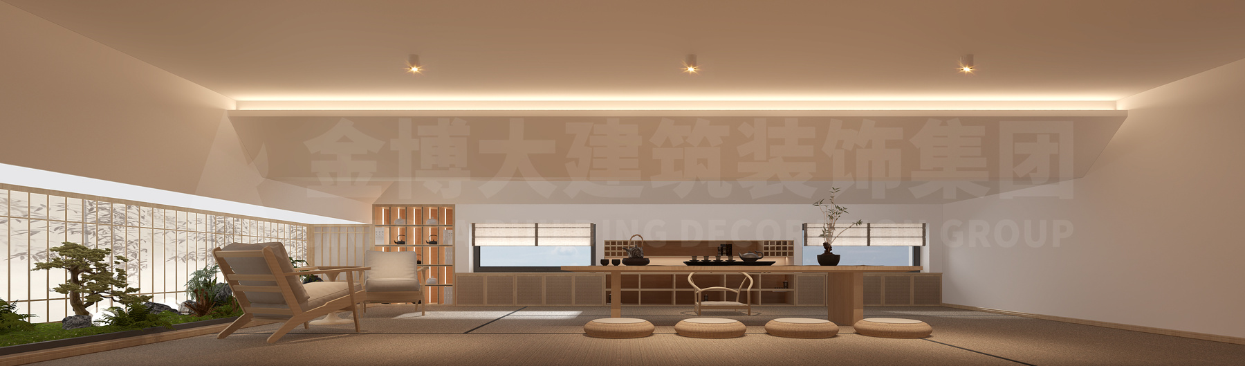 郑州京猫侠商贸公司茶馆装建设计