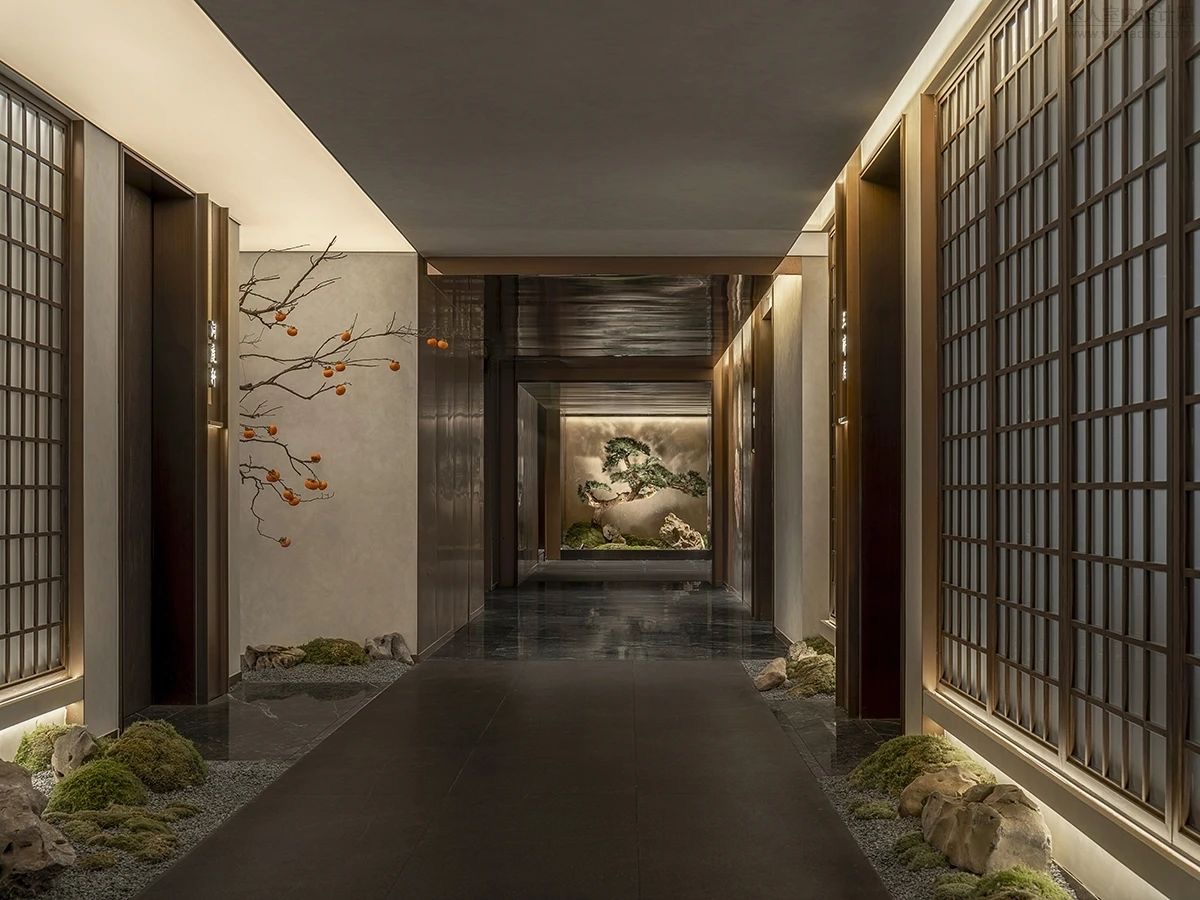 郑州BB贝博大推荐芙蓉湾东方美学餐厅装建设计案例(图4) 郑州BB贝博大推荐芙蓉湾东方美学餐厅装建设计案例(图4)
