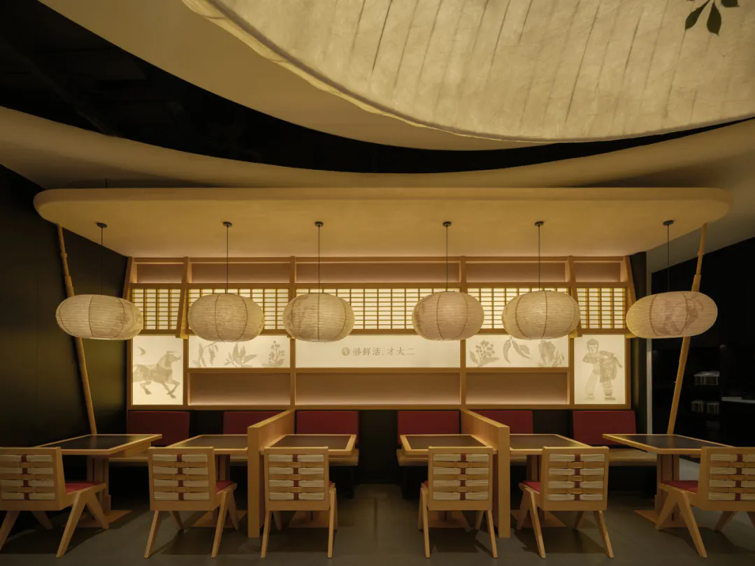郑州BB贝博大推荐太二·酸菜鱼5.0版餐饮门店装建设计(图9)