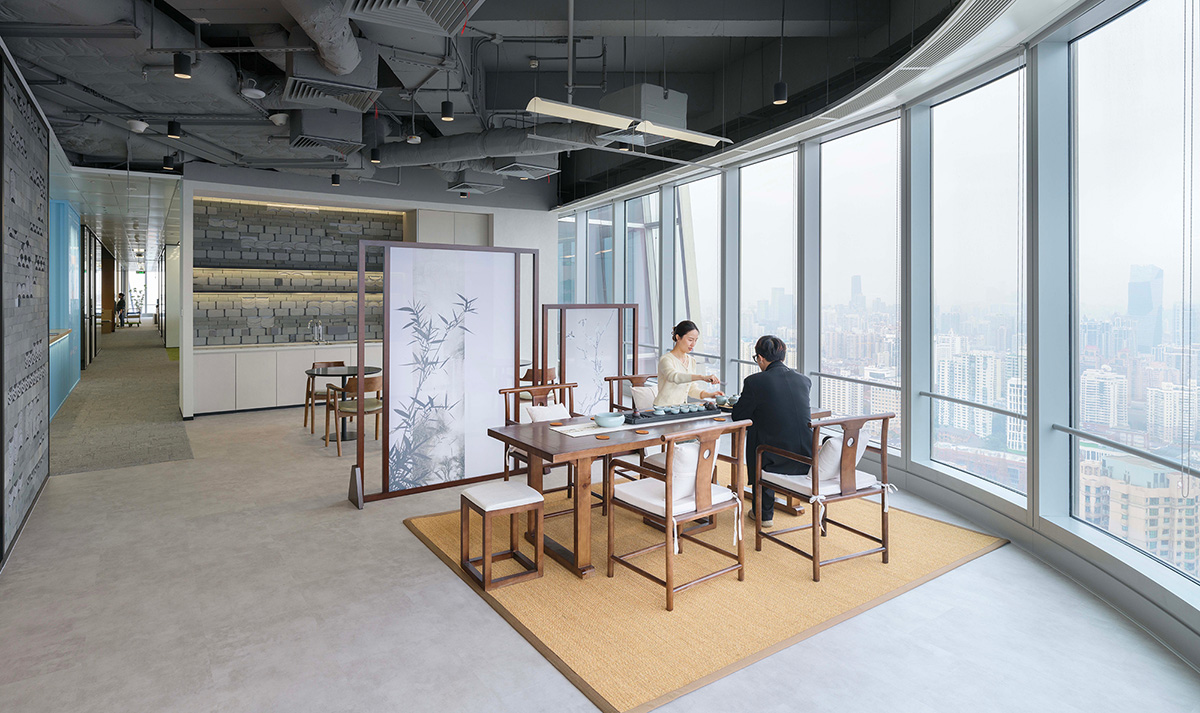 海派摩登  跨国物流公司时尚办公室装建设计(图10)