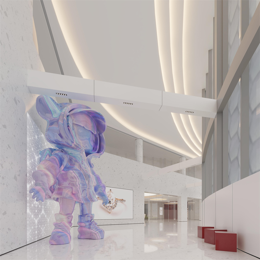 河南商丘柘城力量钻石展厅装建设计案例成效图