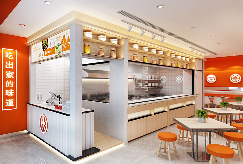郑州快餐店装建设计